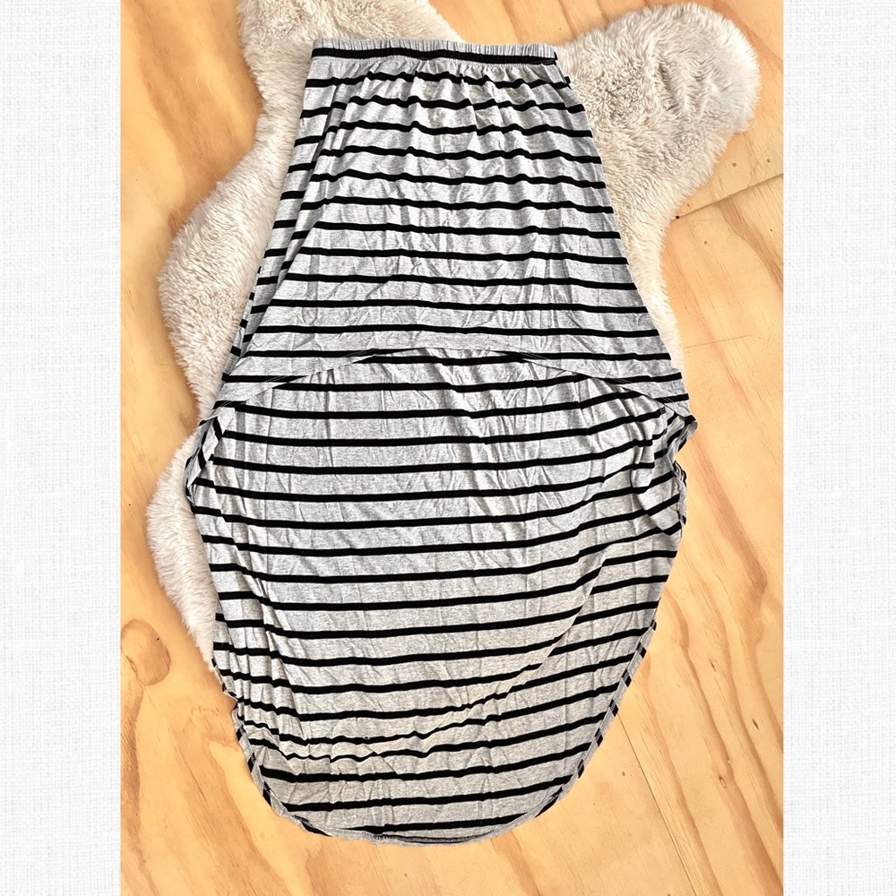 Forever 21 High-Low Striped Skirt
